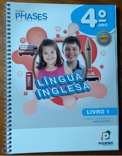 Livro Phases Língua Inglesa 4° Ano Vol. 1 / Sistema Poliedro