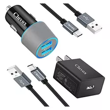 Kit De Cargador Rápido Cluvox Usb C, Compatible Para Samsung