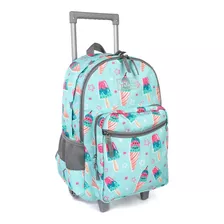 Mochila Rodante De 18 Pulgadas, Doble Asa Con Ruedas, Para Niños, Niñas, Viajes, Escuela, Equipaje Para Niños Pequeños, 43 Cm (18 Pulgadas), Computad