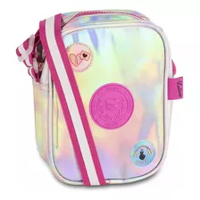 Bolsa Transversal Bag Juvenil Feminina Luluca Holográfica