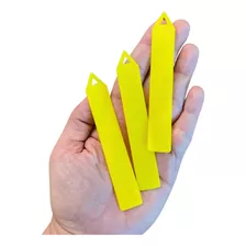Plaquinha De Identificação De Plantas E-10 Amarela - 50 Unid Cor Amarelo