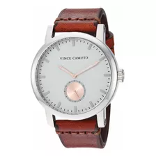 Reloj Hombre Vince Camuto Vc-1108lgsv Cuarzo Pulso Marron En