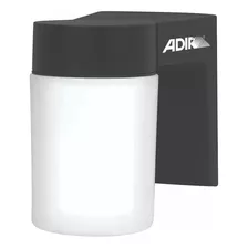 Lámpara Arbotante Tipo Vaso Adir 1473 Negro Decorativo