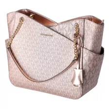 Cartera / Totelarge Oro Rosado Mod. Chain Shoulder Cod. 1162 Color Rosa