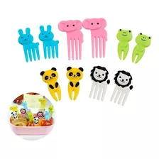 Kit 10 Mini Garfinhos P/ Frutas Infantil Itens De Lancheira