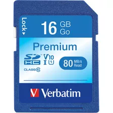 Verbatim 16gb Premium Uhs-i Sdhc Memory Card