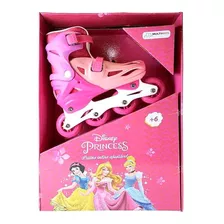 Patins Inline - Ajustável - Princesas Disney - 35 A 38 - Mu