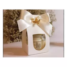 Kit Velas Aromáticas Personalizado P/ Batizado Perfuma. 20un