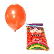 Bolsa 100 Globos Látex 12 Pulgadas Efecto Cromado Colores