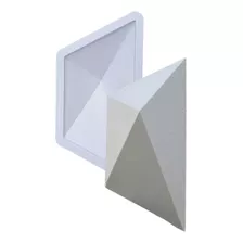 Forma Molde De Gesso 3d Cimento Abs Placa Trapézio 18x42