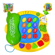 Brinquedo Telefone Infantil Musical Bebê Educativo Som Luz