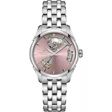 Hamilton Jazzmaster Open Heart Auto Pink Dial Ss Bracelet 