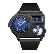 Relojes De Cuero De Cuarzo Oulm Hp5026 De Moda Para Hombre