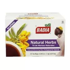 Té Badia Natural Herbs 25 Sobres - Unidad a $916