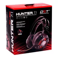 Dxt Headset Gamer Rgb Hunter 7.1 Color Negro