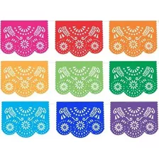 Decoración Papel Picado Arcoíris 30 Tiras De 5 Por Tira