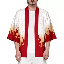 Kimono Cosplay Demon Slayer Kimetsu No Yaiba Rengoku Haori