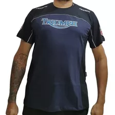 Camiseta Moto Triumph Azul Marinho