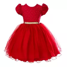 Vestido Luxo Pequena Sereia Festa Infantil Princesa Realeza