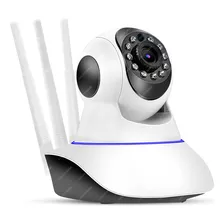 Camara Seguridad Robot Smart Wifi Ip Hd 1080p Visor Nocturno Color Blanco