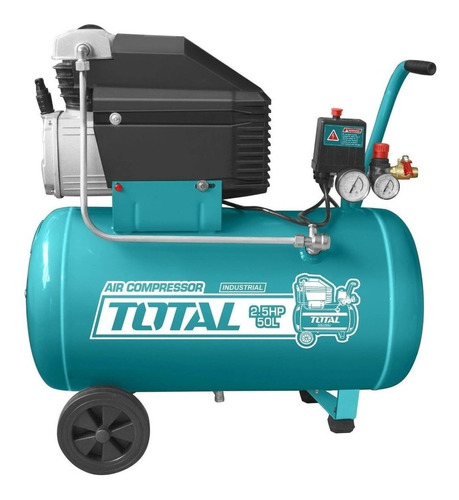 Compresor De Aire Eléctrico Portátil Total Tools Tc125506 50l 2.5hp 220v - 240v 50hz Turquesa/negro
