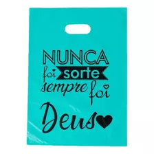 Sacola Plástica Personalizada 30×40 Com Frases 50 Unid