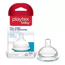 Playtex - Pezón De Tamaño Completo, Flujo Medio, 2 Unidad.