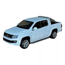 Miniatura Volkswagen Amarok Branco Acende Luz/som Metal 1:32