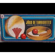 Antigo Jogo De Tamboretes Da Estrela Anos 70 Completo Usado