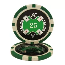 Mrc 50 $ 25 De Ace Casino Arcilla Compuesto 13.5 Gram Fichas