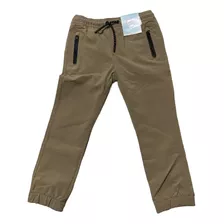 Pantalon Café Tipo Sport Para Niño Talla 4 Años Cat&jack