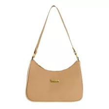 Bolsa Feminina Media Transversal Bag Canoa Pronta Cor Nude