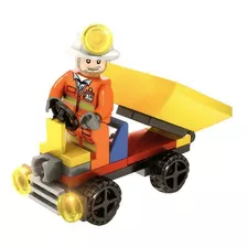 Bloco Montar Time Construção Compatível Lego Caminhão Caçamb
