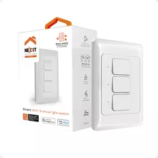 Interruptor Inteligente Pared Nexxt 3 Botones Wifi - Otec