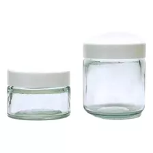 Pote Vidrio 30g Transparente C/contratapa(pack X10 Unidades)