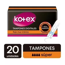 Kotex Tampones Digitales Super 20 Unidades