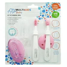 Kit Higiene Oral 3 Estágios Bebe Com Massageador De Gengiva