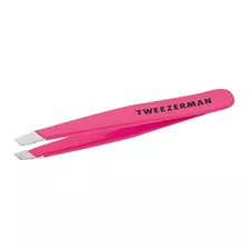 Pinça Tweezerman Mini Slant Rosa Neon