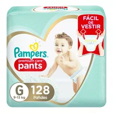 Pañales Pampers Pants Premium Care Talla G 128un Tamaño Grande (g