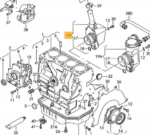 Brida Toma Separador Aceite Volkswagen Crossfox 1.6l 2008 Foto 6