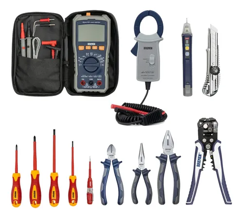 Set De Herramientas Bremen Electricista S2 - 13pz Dgm Azul
