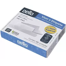 Visor Pasta Suspensa Dello Arquivo Etiqueta 50 Unidades Cor Branco