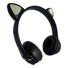 Auriculares Diseño Orejas De Gato Con Luz Y Bluetooth