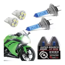 Kit Lampada Super Branca Qualyten Kawasaki Ninja 300/250 