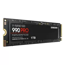 Unidad De Estado Sólido Samsung 990 Pro Pci-e 4.0 Nvme - 1tb Color Negro