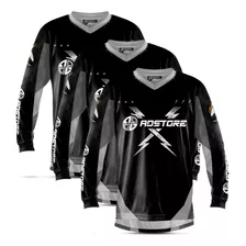 3 Camisas Feminina Motocross Trilha Insane X Pro Tork 2020