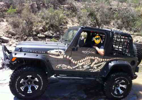 Par Calcomanias Logo Jeep Wrangler Cj Foto 4