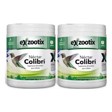 Alimento Nectar Colibri Picaflor Exzootix 300g X2 Unidades Color Verde