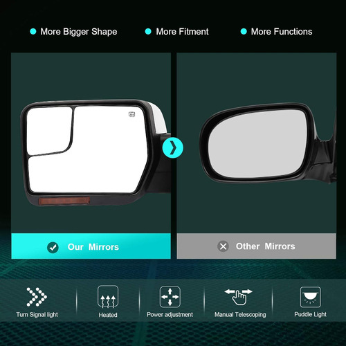 Espejo Lateral Del Conductor Compatible Con Ford 2004-2014 P Foto 2