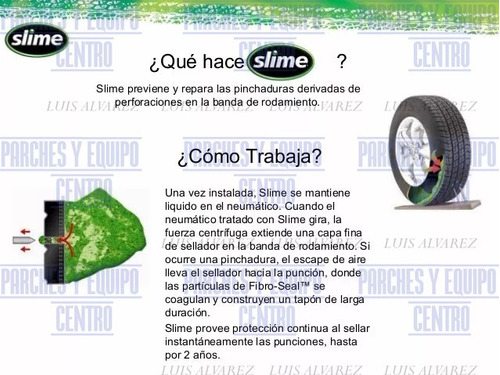 Slime Sellador Para Llantas Con Camara 237ml Full Foto 5